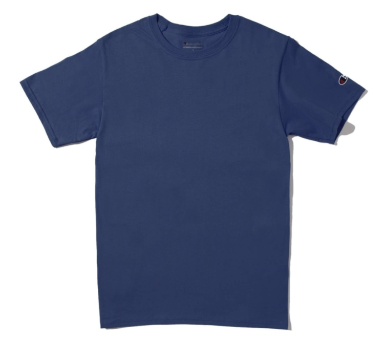 Champion Recommended Navy T-Shirt " Basic Crew Neck T-Shirt