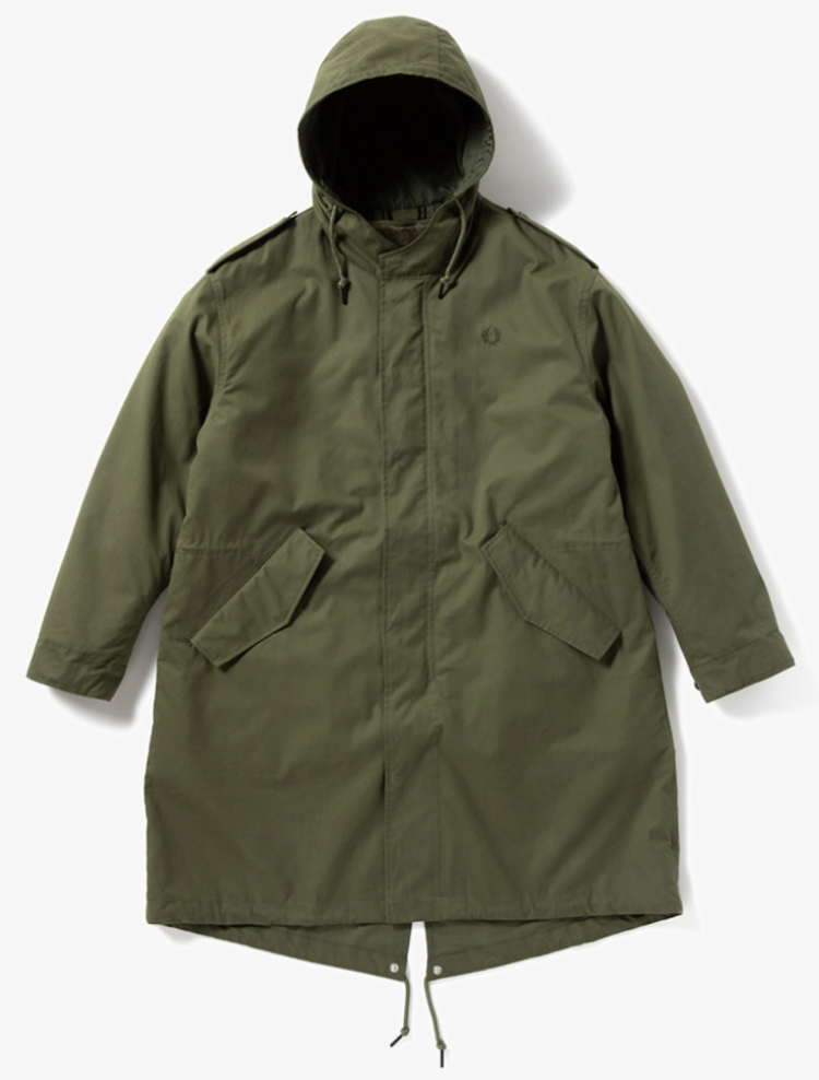 FRED PERRY Fur Lined Fishtail Parka M-51