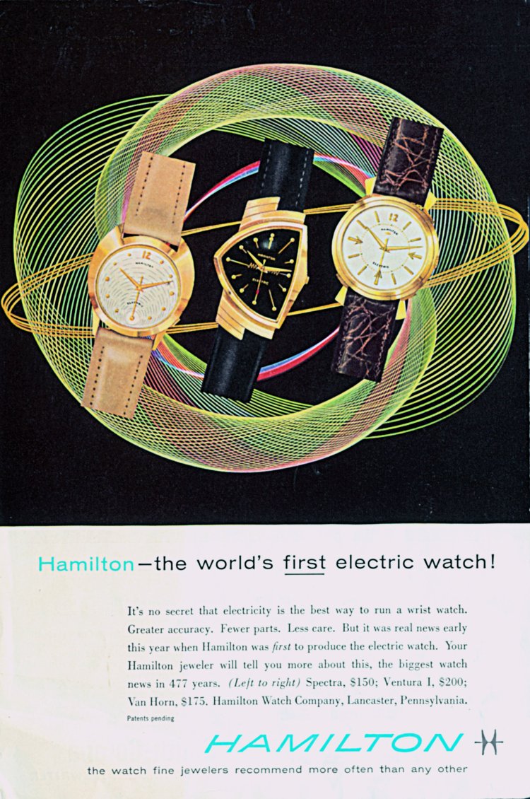 Hamilton History_Vintage advertising_First Electric Watch