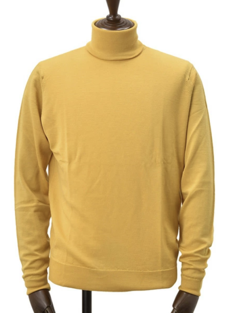JOHN SMEDLEY Recommended colorful turtleneck knit "RENOLD