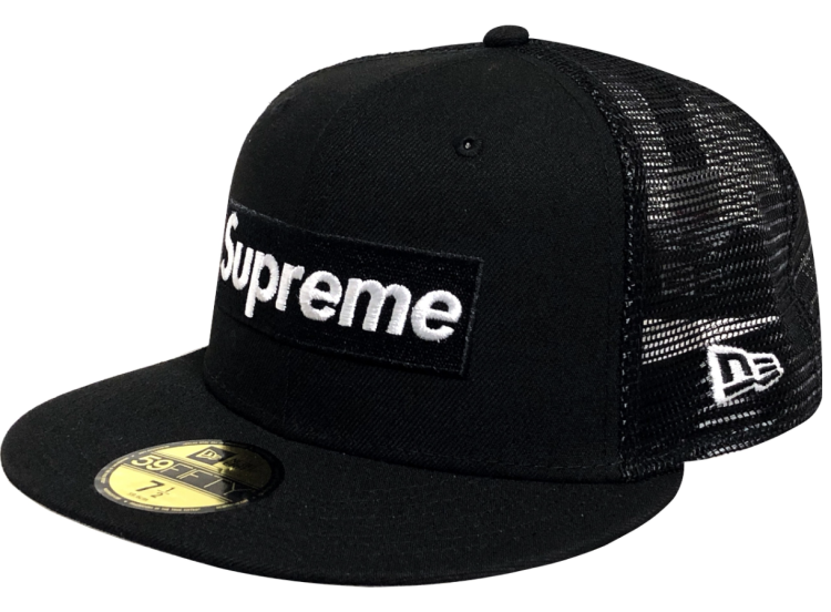 NEW ERA recommended black cap " SUPREME collaboration box logo cap