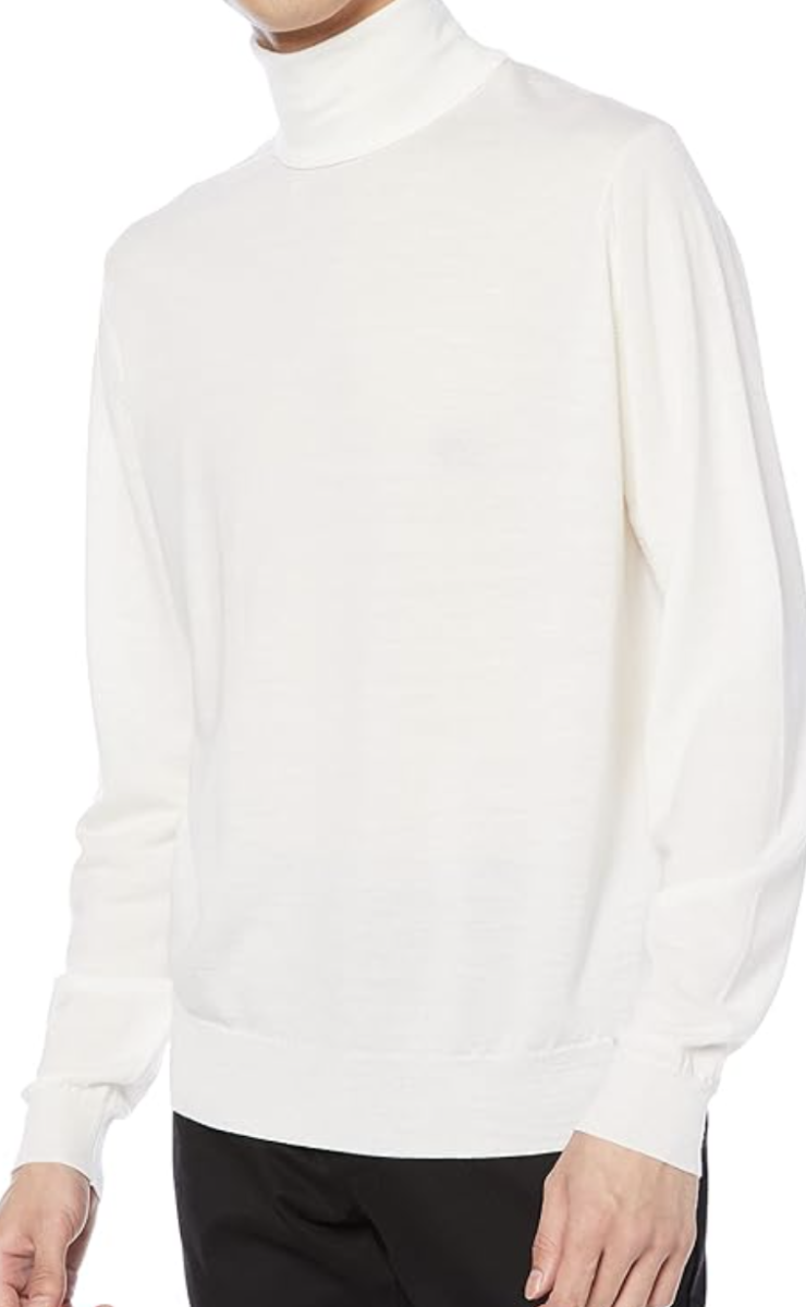 JOHN SMEDLEY recommended white turtleneck " RENOLD