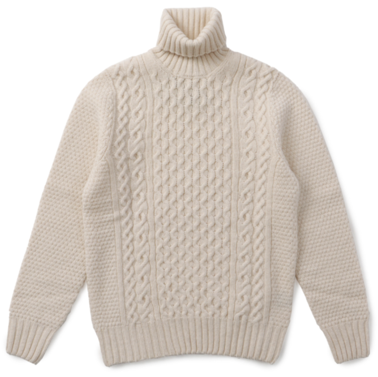 Drumohr recommended white turtleneck " cable-knit turtleneck " screenshot 2024-01-17 9.22.15
