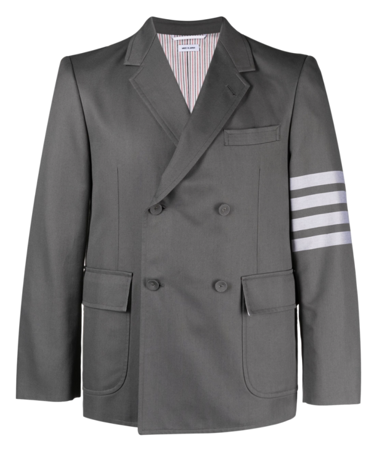 THOM BROWNE recommended gray jacket " 4-BAR Jacket