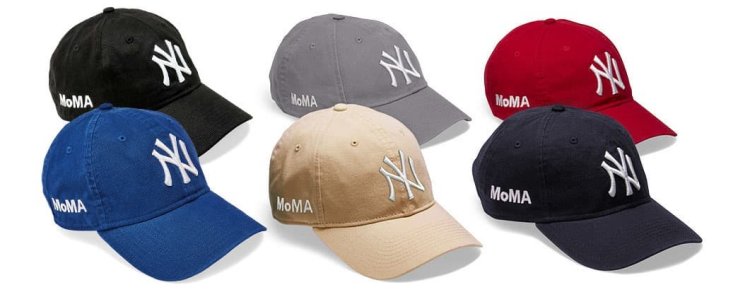 (4) newera recommended color cap " NY Yankees Cap Black MoMA Edition ".