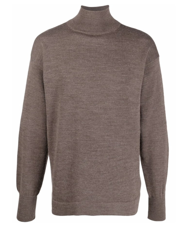 MAISON MARGIELA recommended turtleneck sweater " Elbow patch turtleneck pullover