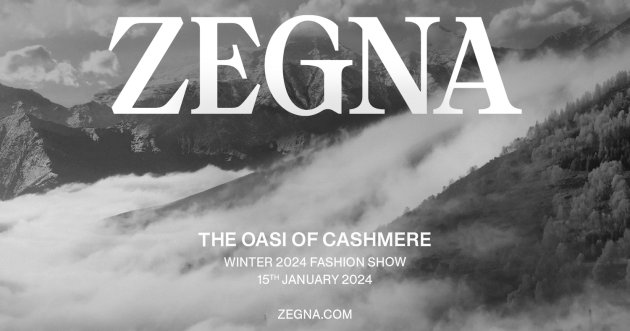 ZEGNAが24AWコレクションのショーをライブストリーミングで配信！