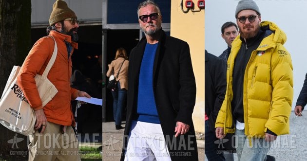 How can men coordinate colored items in a fashionable way?