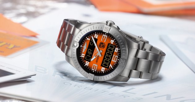 Breitling launches ” Aerospace B70 Orbiter! The first balloon to circumnavigate the globe without landing is used as a material for the watch.
