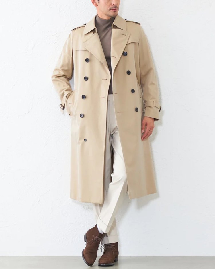 100-year coat "Standard" development model Ⅱ: Double trench coat (long)