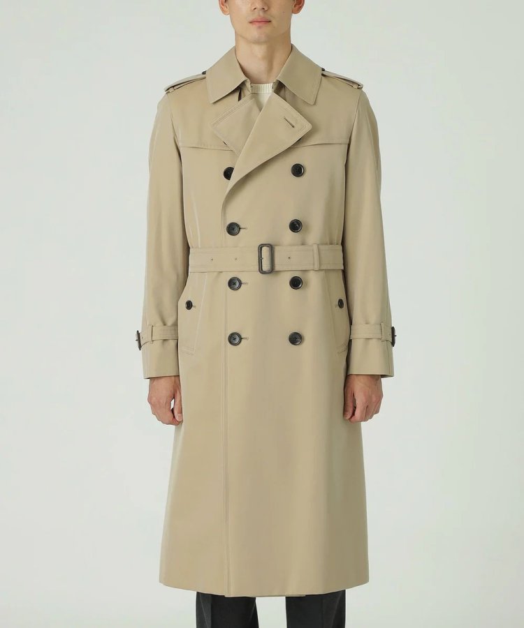 <100-year coat> Standard model double trench coat (long)
