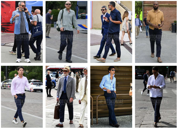 To see more men's outfits using navy items, check out the "OTOKOMAE Snap Page!