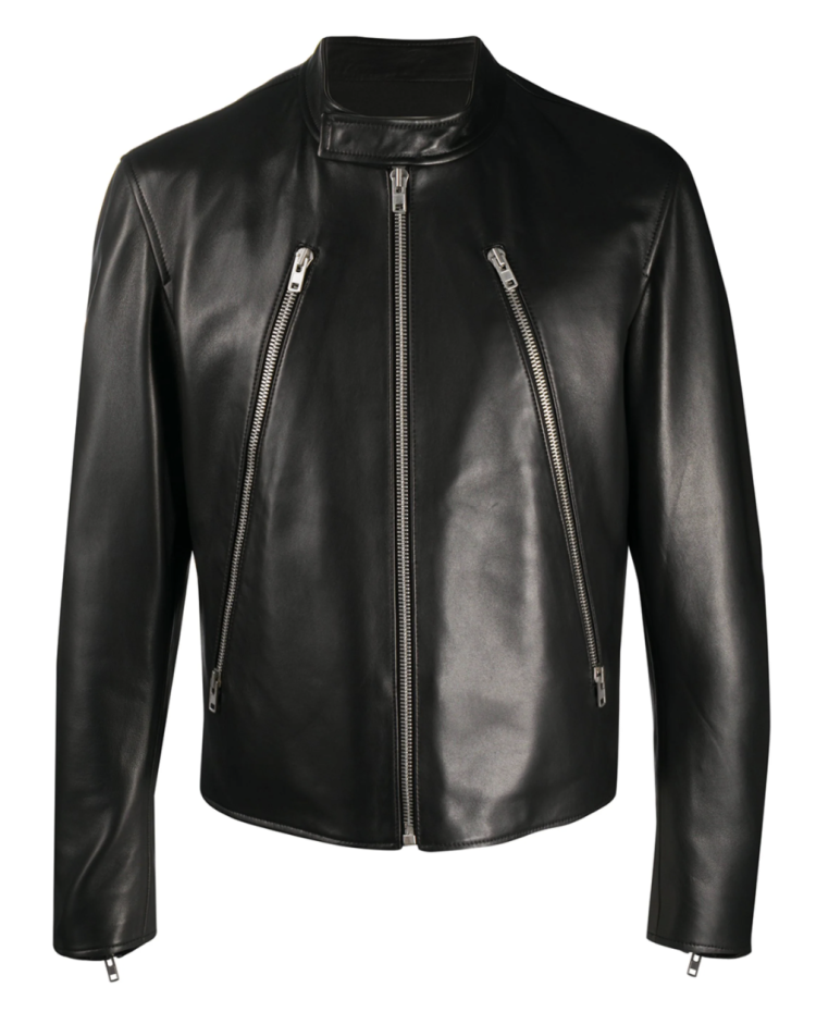 MAISON MARGIELA recommended leather jacket " 5-ZIP LEATHER JACKET