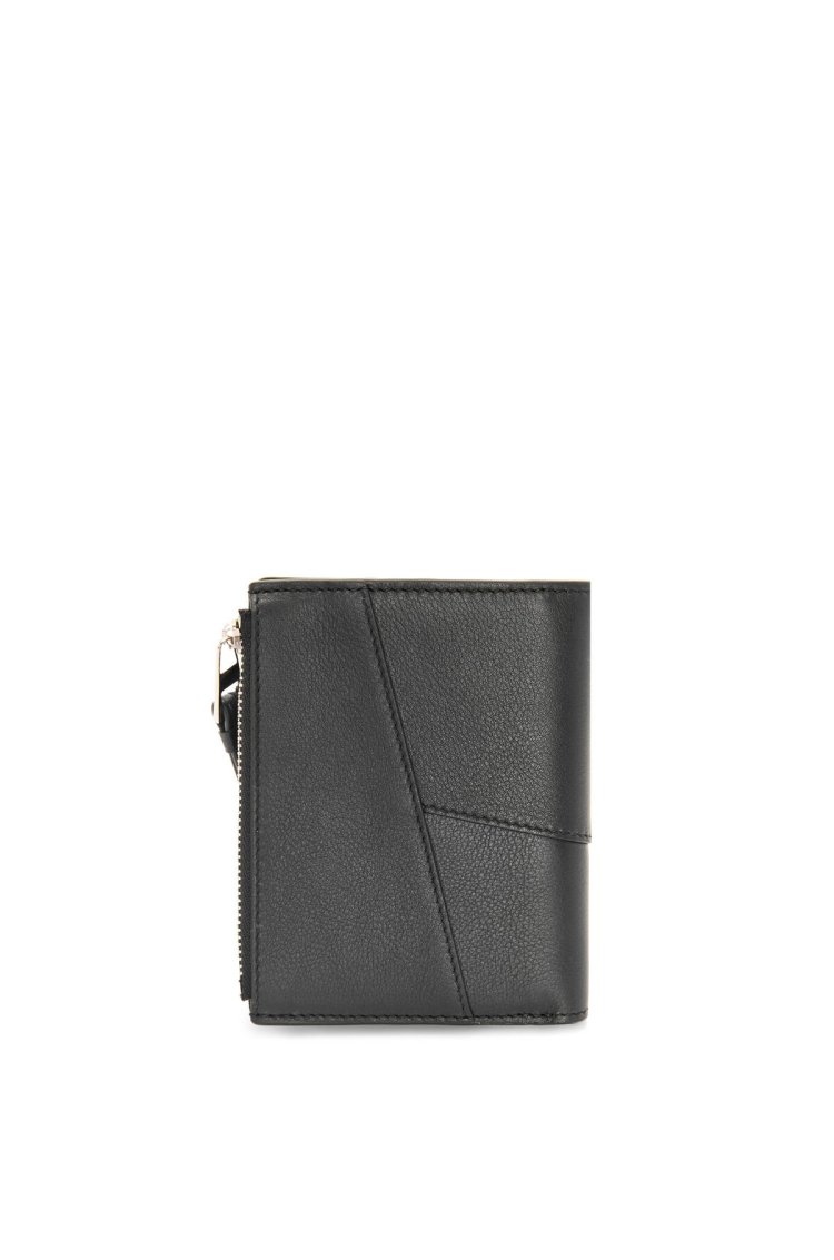 Puzzle Slim compact wallet in classic calf leather