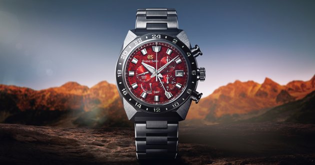 Grand Seiko “Caliber 9R” 20th anniversary model features a beautiful red dial with shimmering oil painting-like colors