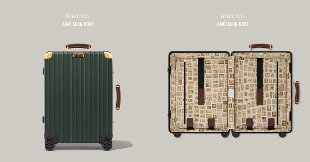 リモワがエメ レオン ドレとのコラボスーツケースを発売！レトロなグリーンのカラーリングが◎