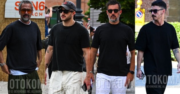 5 techniques to make a black T-shirt coordinate look more sophisticated