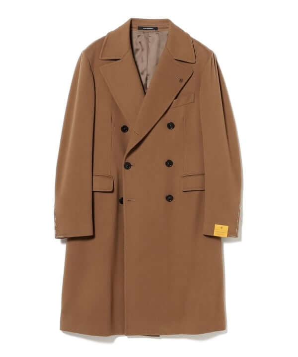 新品 BARENA 【48L】イタリア製 羊毛ハウンドトゥースチェスターコート