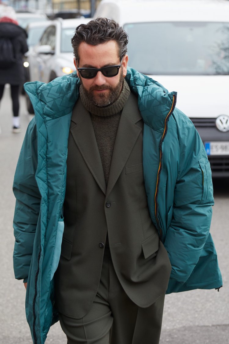 K-way show, Street Style, Autumn Winter 2024, Milan Fashion Week Men's, Italy - 14 Jan 2024