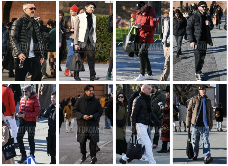 Check out more coordinated down jackets in the OTOKOMAE Snapshot!