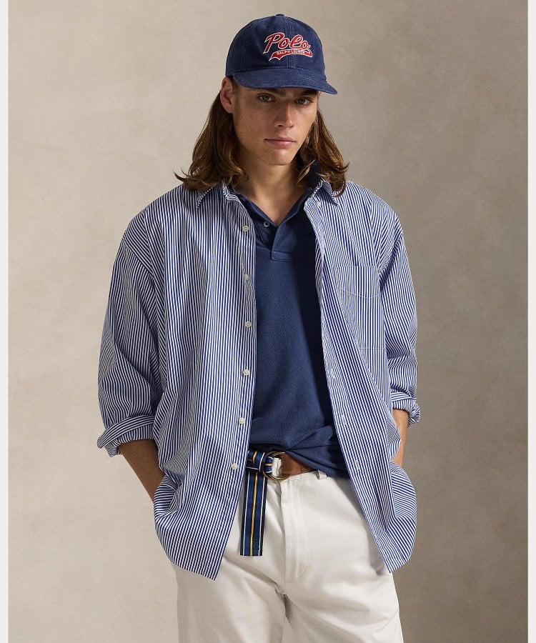 POLO RALPH LAUREN ストライプド ビッグ シャツ