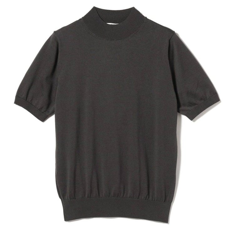 SLOANE's 18 gauge cotton jersey high neck knit