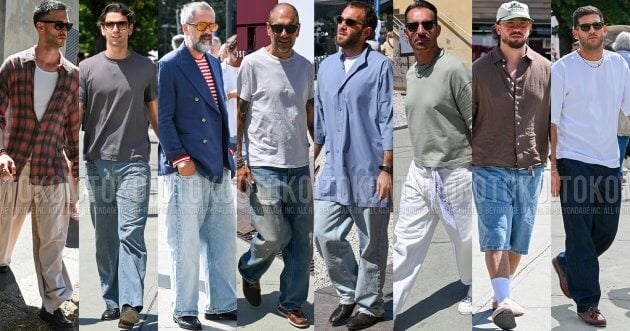 Baggy pants coordinates for men [ 7 examples of outfits & 8 recommended models ].