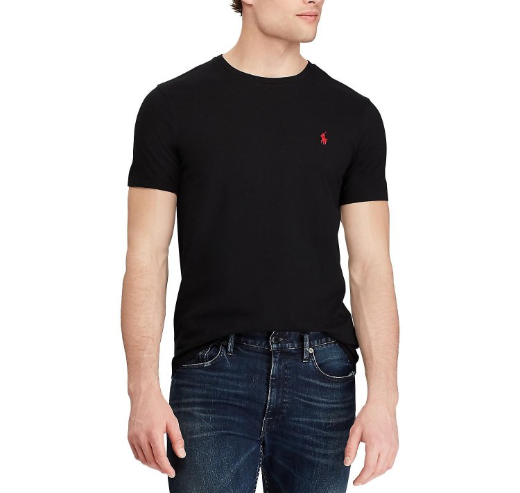 Custom Slim Crew Neck T-Shirt by POLO RALPH LAUREN