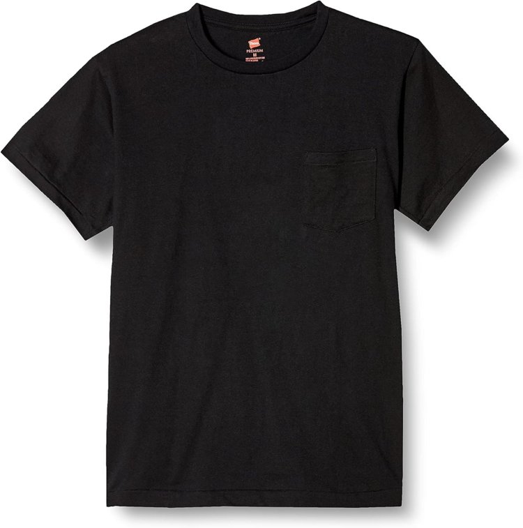 [Hanes] Comfortable short sleeve shirt 100% cotton Premium Japan Fit crew neck pocket T-shirt HM1-F004 Men's imgi_178_71MoHQJfArL._AC_SL1500_