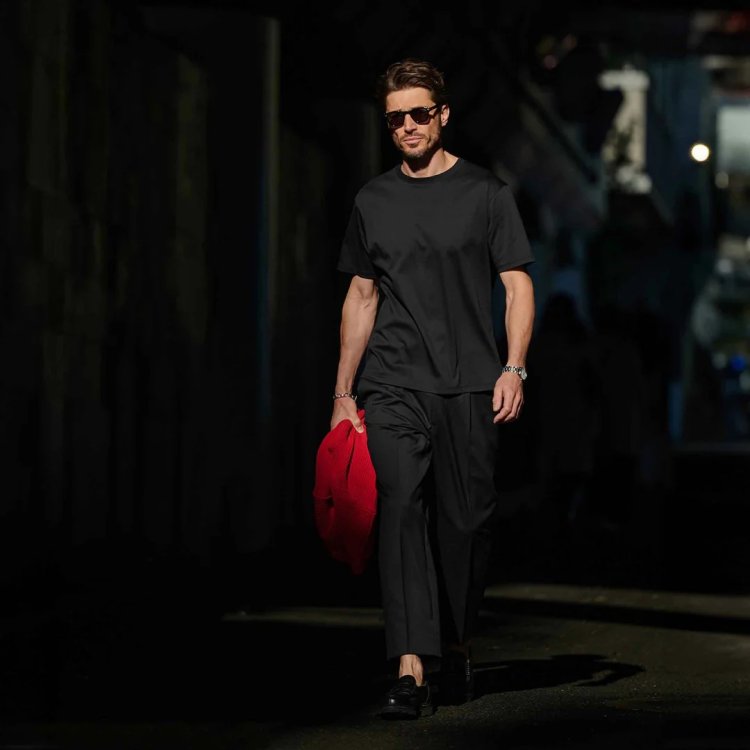 GENTLEMAN PROJECTS Dress T-shirt "THE LEO" Black imgi_38_THE_LEO-bk-1_1080x