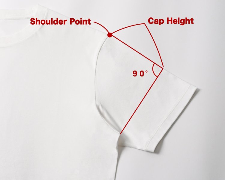 T-shirts with high sleeve mountains important in T-shirt selection