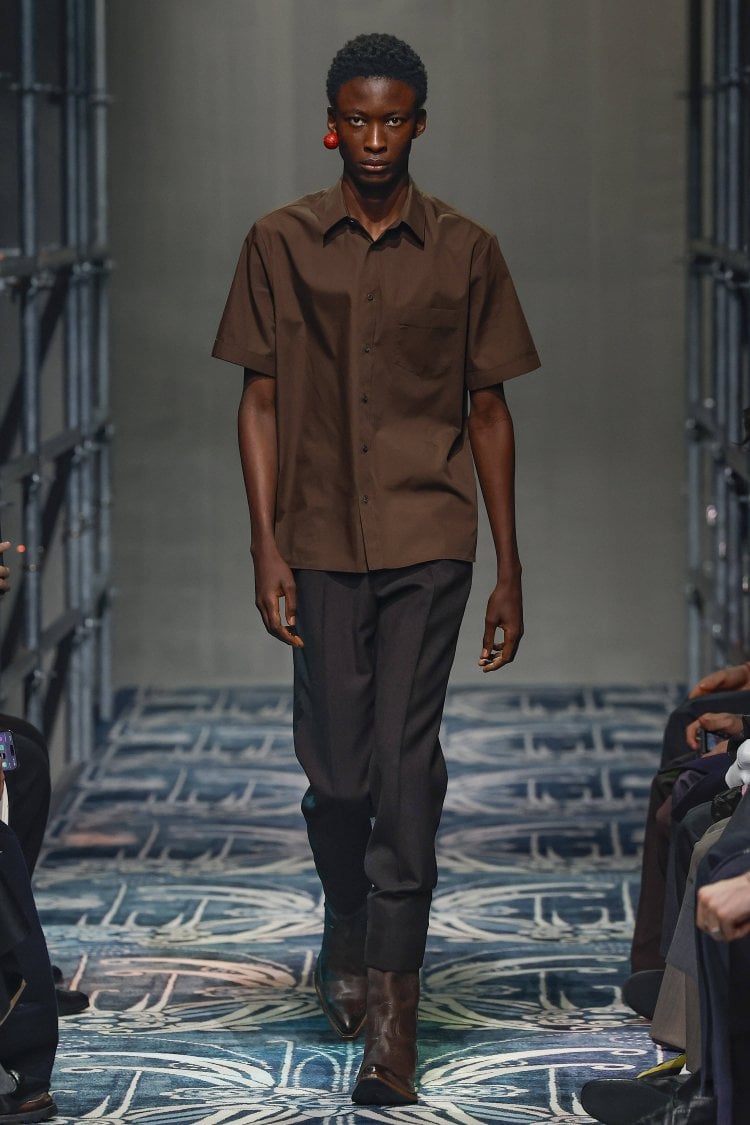Menswear, autumn winter 2025 2026, Prada, Milano, Italy - 19 Jan 2025