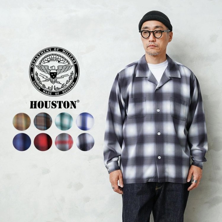 HOUSTON Houston 41188 OMBRE L/S CHECK SHIRT ombre check shirtimgi_107_41188_1