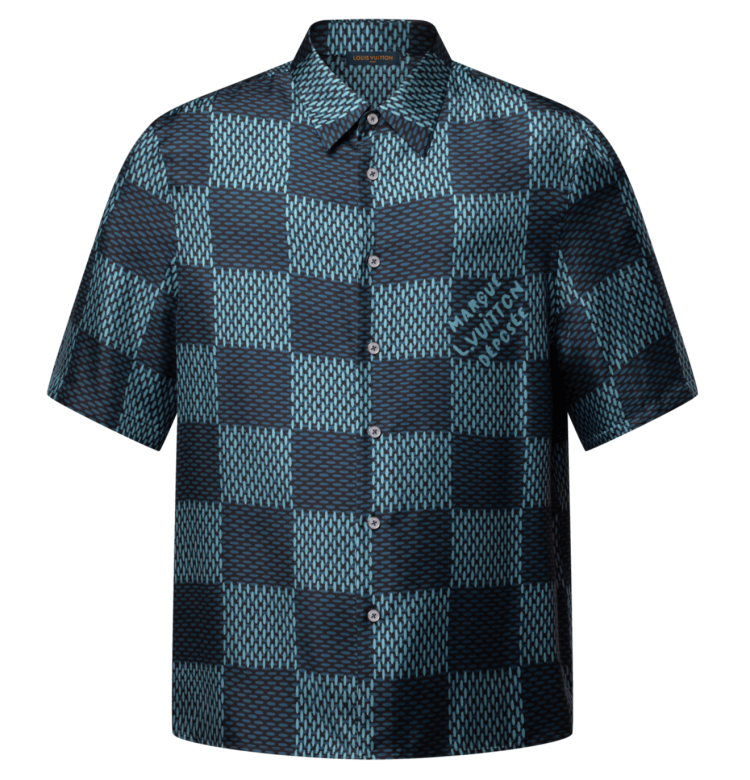 ルイヴィトンダミエショートスリーブシルクシャツimgi_16_louis-vuitton-damier-short-sleeved-silk-shirt--HTS41WFYQ62P_PM2_Front view