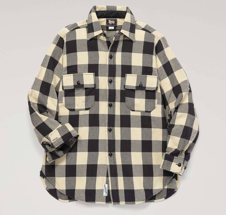WOOLRICH/Woolrich Long Sleeve Authentic Flannel Shirt LONG SLEEVE AUTHENTIC FLANNEL SHIRT WOSI0080Kimgi_88_4573520078089-01-WHITE