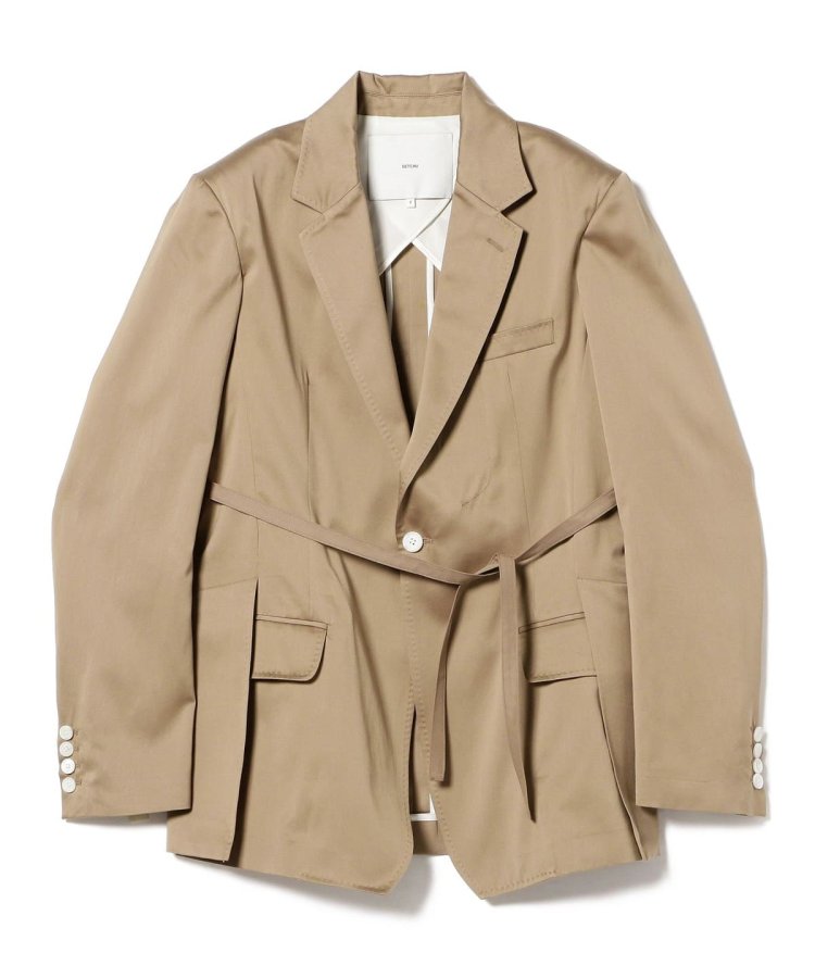 SETCHU / Cotton satin travel jacket