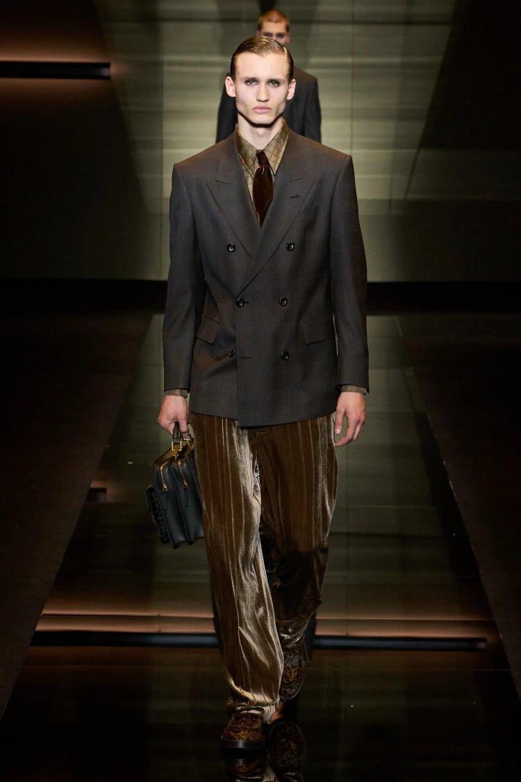 Emporio Armani Runway During Milan Fashion Week Menswear Fall/Winter 2025/2026 - 18 Jan 2025