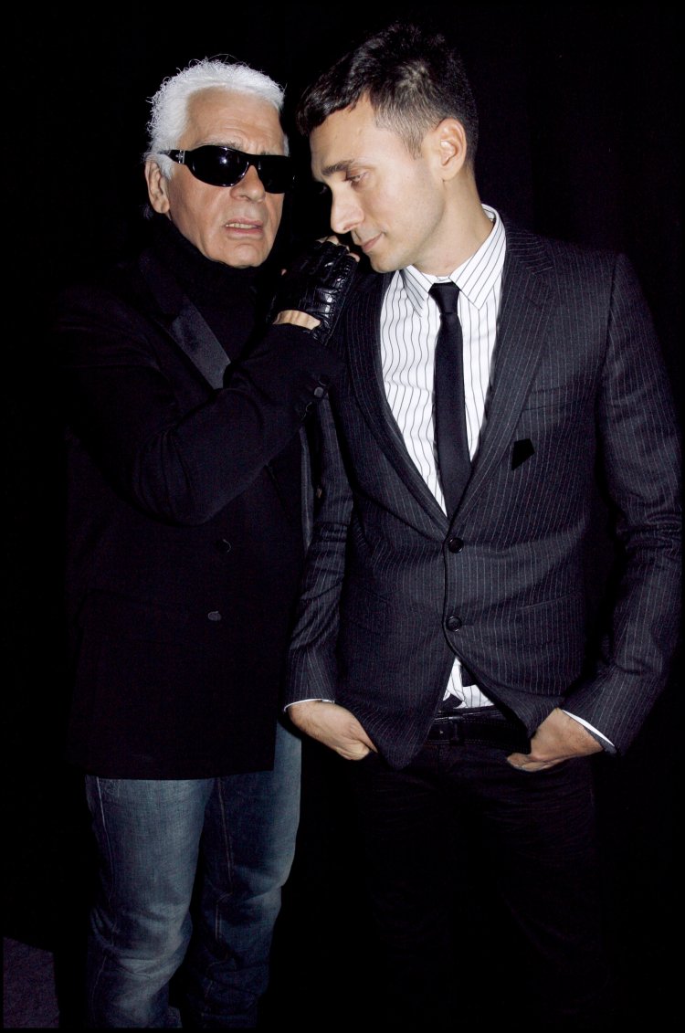 KARL LAGERFELD, HEDI SLIMANE - DEFILE "DIOR" MODE MASCULINE AUTOMNE - HIVER 2007-2008 DIOR MEN'S FASHION FALL WINTER 2007-2008