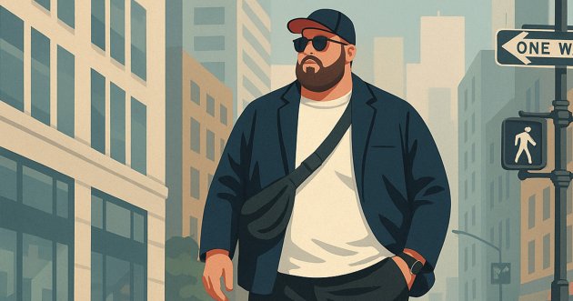 The time of hiding is over! Three principles for chubby men to shine