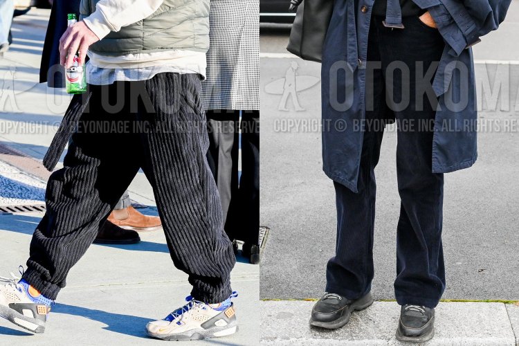 Corduroy pants thick/thin-ribbed