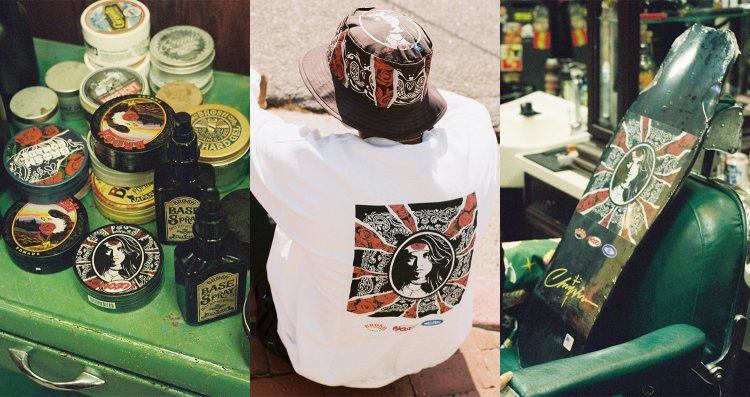 ポマードブランドのBROSH が、CHALLENGERらを迎えたトリプルコラボを