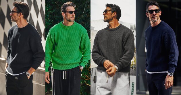 What are the five charms of the perfect modern basic knit that combines strength and elegance?