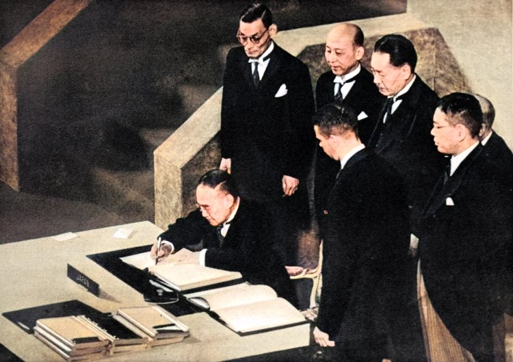 The Signing of the Japanese Peace Treaty, San Francisco, 195