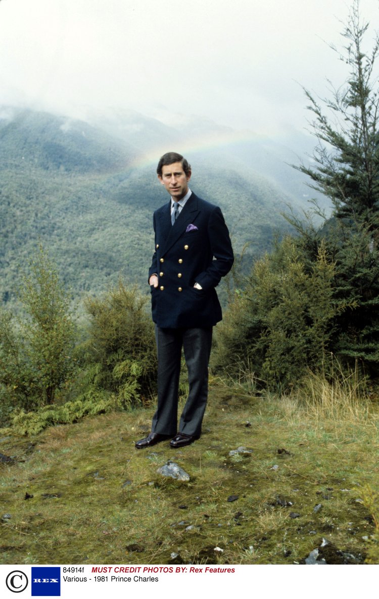 King Charles wearing an English double blazer