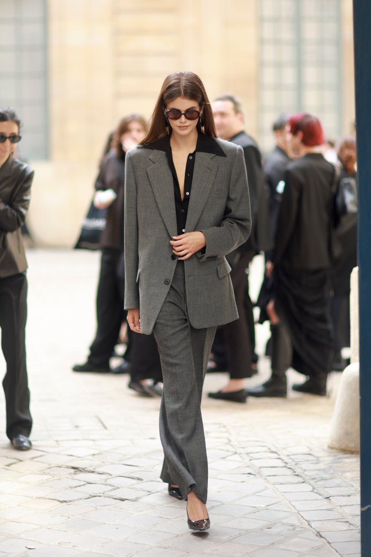 Kaia Gerber Leaving The Fashion Show The Row In Paris