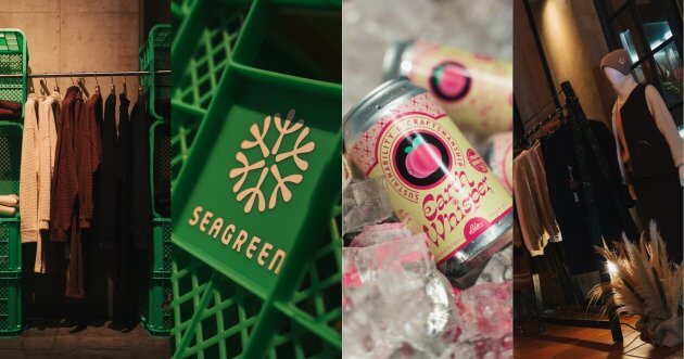 2025年秋冬コレクションをローンチしたシーグリーン。３者コラボによるビールを制作し記念パーティーを開催