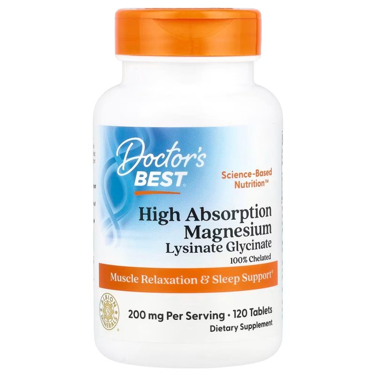 Doctor's Best, Highly Absorbable Magnesium, 120 tablets (100 mg per tablet) main image