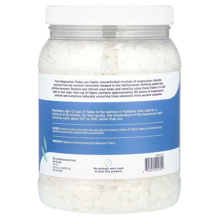 Life-flo, Pure Magnesium Flakes, Ultra-Concentrated, 2.75 lbs. 44 oz.