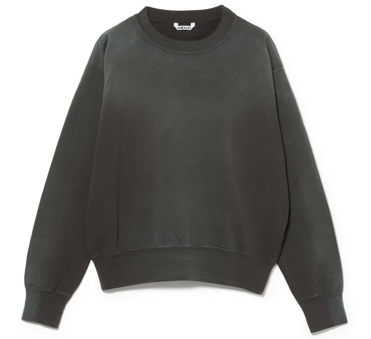 AURALEE の PRODUCT DYED PIMA LIGHT SWEAT