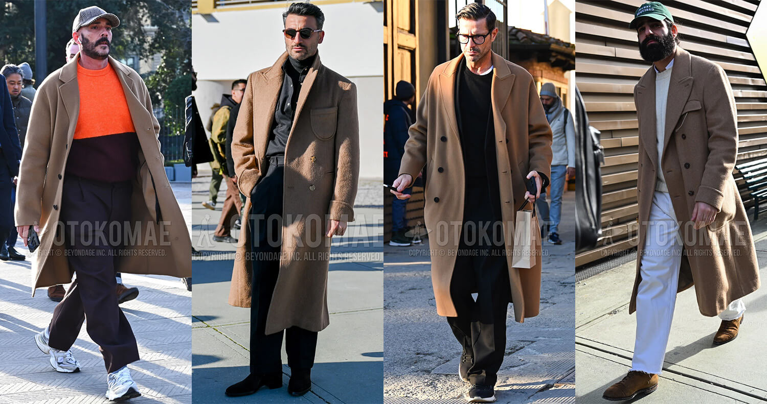 キャメルチェスターコート コーデ【定番色とはひと味違うエレガントな